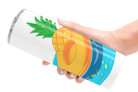 Tumbler Pineapple Float Sublimation artnoy 
