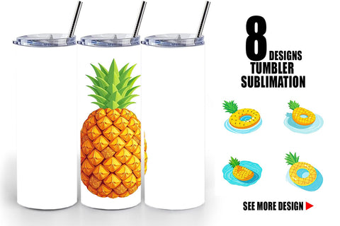 Tumbler Pineapple Sublimation artnoy 