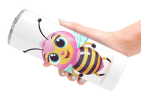 Tumbler Pink Bee Valentine Sublimation artnoy 