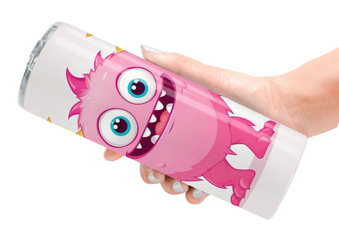 Tumbler Pink Classic Monster Valentine Sublimation artnoy 