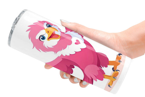 Tumbler Pink Eagle Valentine Sublimation artnoy 