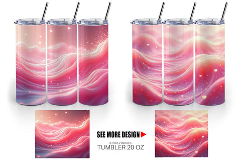 Tumbler Pink Flow Sublimation artnoy 