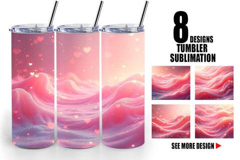 Tumbler Pink Flow Sublimation artnoy 