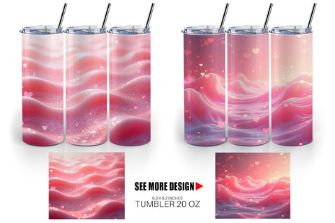 Tumbler Pink Flow Sublimation artnoy 