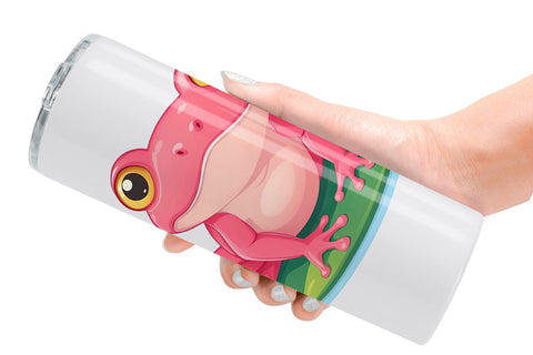 Tumbler Pink Frog Valentine Sublimation artnoy 