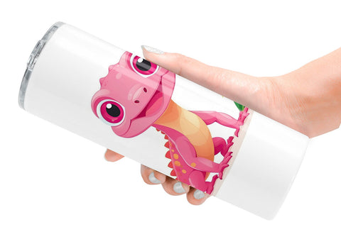 Tumbler Pink Gecko Valentine Sublimation artnoy 
