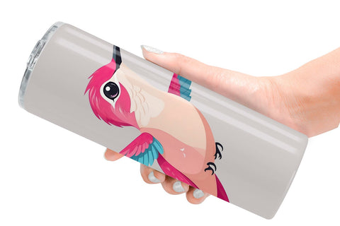 Tumbler Pink Hummingbird Valentine Sublimation artnoy 