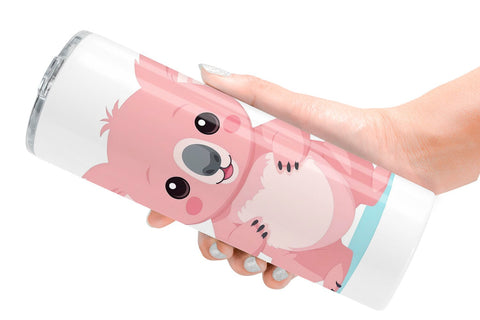 Tumbler Pink Koala Valentine Sublimation artnoy 
