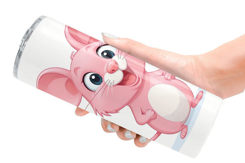 Tumbler Pink Mouse Valentine Sublimation artnoy 