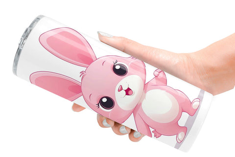 Tumbler Pink Rabbit Valentine Sublimation artnoy 