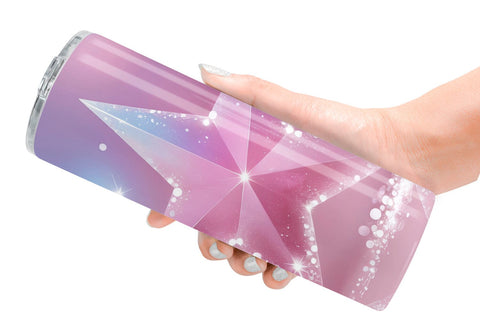 Tumbler Pink Stars Sublimation artnoy 