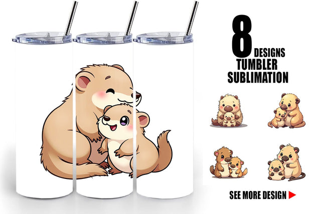 Tumbler Platypus Mother's Day Sublimation artnoy 