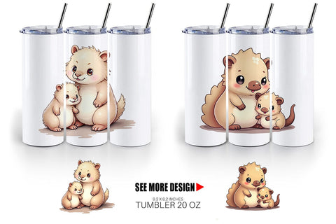 Tumbler Platypus Mother's Day Sublimation artnoy 