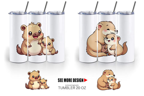 Tumbler Platypus Mother's Day Sublimation artnoy 