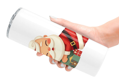 Tumbler Playful Christmas Santa Sublimation artnoy 
