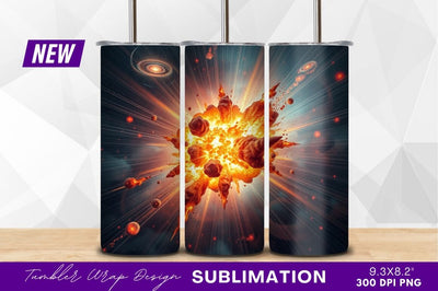 Tumbler Png Explosive Space Collision With Galaxy Sublimation Regulrcrative 