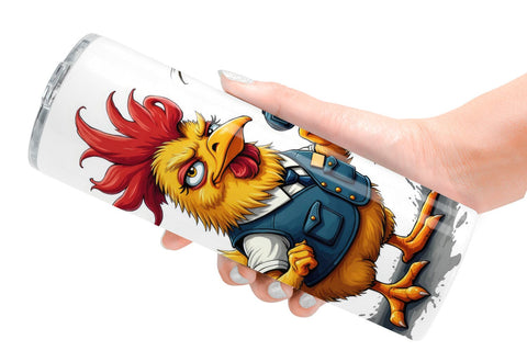 Tumbler Police Chaos Critters Sublimation artnoy 