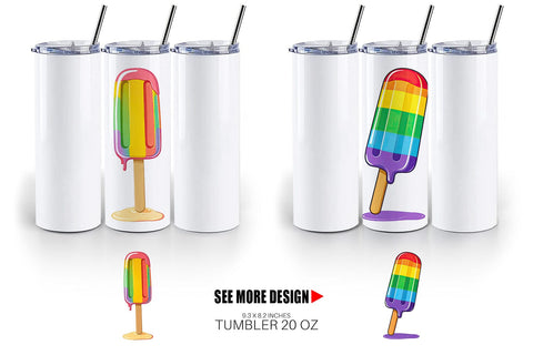 Tumbler Popsicle Sublimation artnoy 