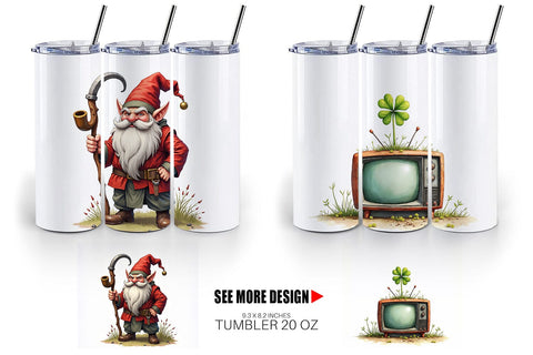 Tumbler Post-Apocalyptic Paddy Wasteland St. Patrick's Sublimation artnoy 
