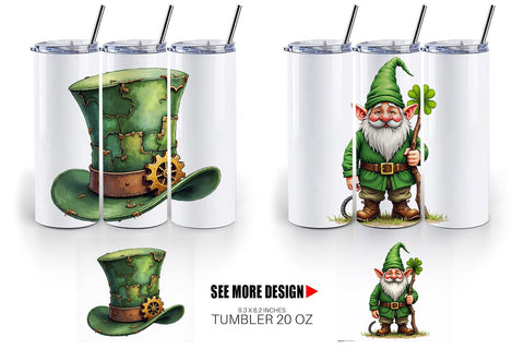 Tumbler Post-Apocalyptic Paddy Wasteland St. Patrick's Sublimation artnoy 