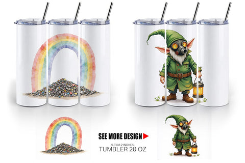 Tumbler Post-Apocalyptic Paddy Wasteland St. Patrick's Sublimation artnoy 