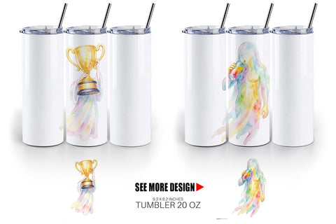 Tumbler Pro Esports Gamer Ghost Sublimation artnoy 
