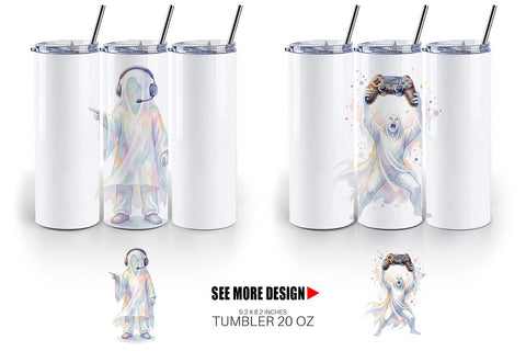 Tumbler Pro Esports Gamer Ghost Sublimation artnoy 