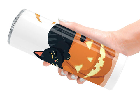 Tumbler Pumpkin Cats Fall Sublimation artnoy 