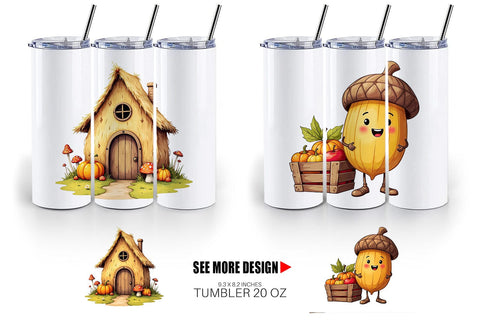 Tumbler Pumpkin Patch Pals Sublimation artnoy 