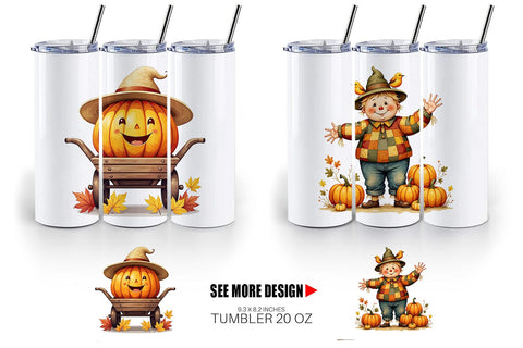 Tumbler Pumpkin Patch Pals Sublimation artnoy 