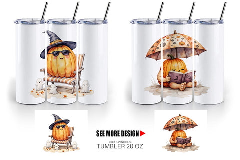 Tumbler Pumpkin Patch Summer Sublimation artnoy 