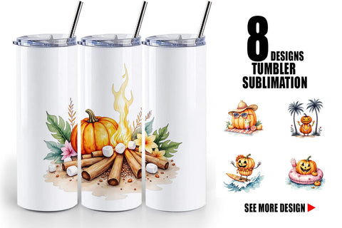 Tumbler Pumpkin Patch Summer Sublimation artnoy 