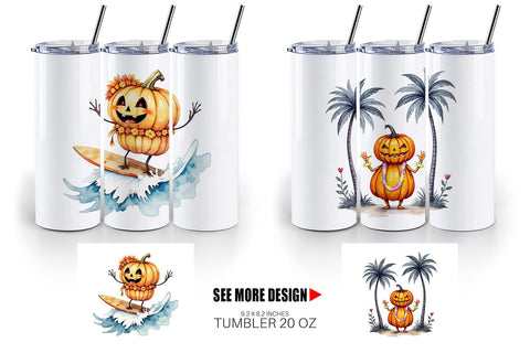 Tumbler Pumpkin Patch Summer Sublimation artnoy 