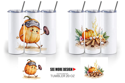 Tumbler Pumpkin Patch Summer Sublimation artnoy 