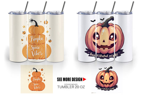 Tumbler Pumpkin Quotes Sublimation artnoy 