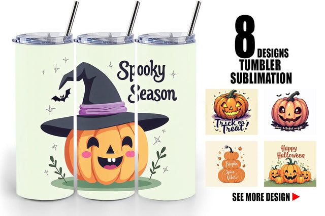 Tumbler Pumpkin Quotes Sublimation artnoy 