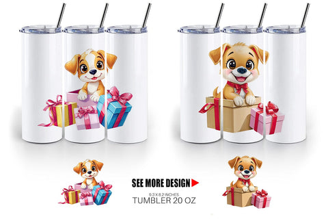 Tumbler Puppy Gift Sublimation artnoy 