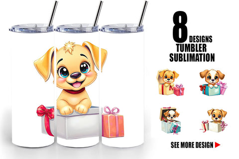 Tumbler Puppy Gift Sublimation artnoy 