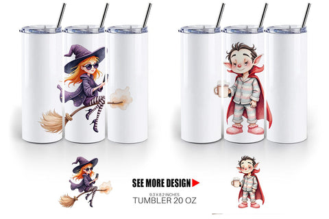 Tumbler Quirky Halloween Sublimation artnoy 