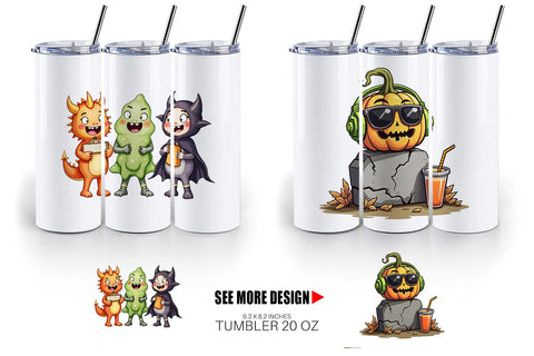 Tumbler Quirky Halloween Sublimation artnoy 