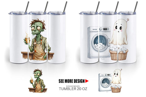 Tumbler Quirky Halloween Sublimation artnoy 