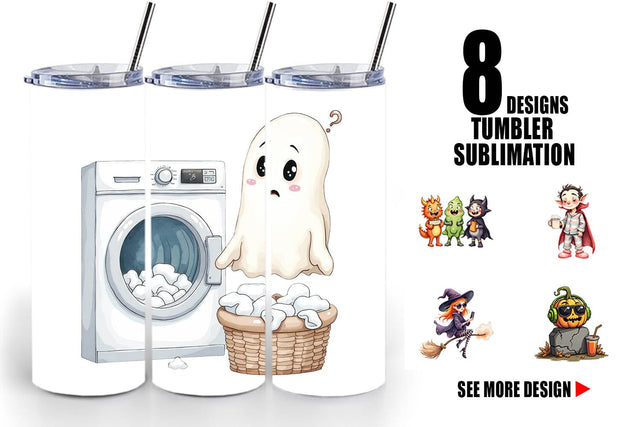 Tumbler Quirky Halloween Sublimation artnoy 