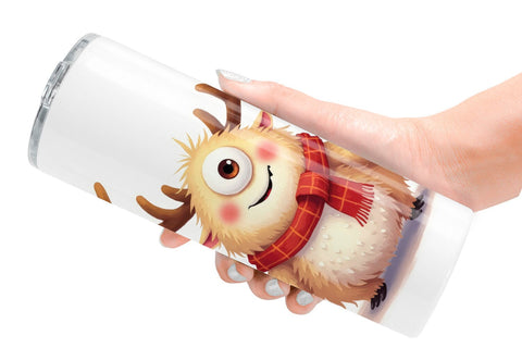 Tumbler Quirky Monster Christmas Sublimation artnoy 