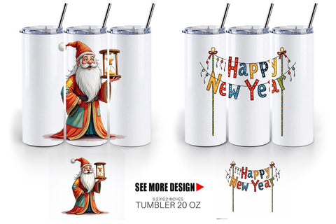 Tumbler Quirky New Year Sublimation artnoy 