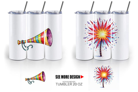 Tumbler Quirky New Year Sublimation artnoy 