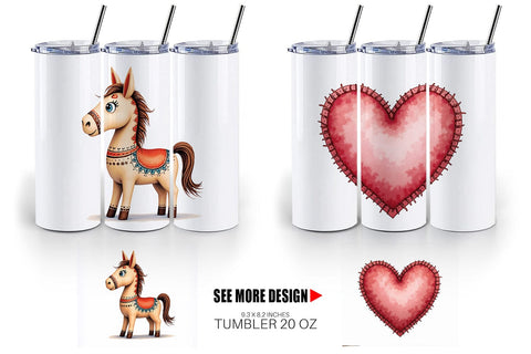 Tumbler Quirky Nordic Crafts Sublimation artnoy 