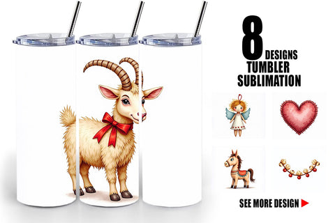 Tumbler Quirky Nordic Crafts Sublimation artnoy 