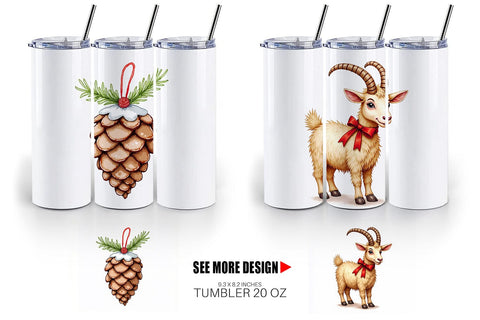 Tumbler Quirky Nordic Crafts Sublimation artnoy 