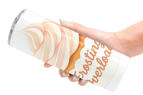 Tumbler Quotes Watercolor Christmas Dessert Drama Sublimation artnoy 