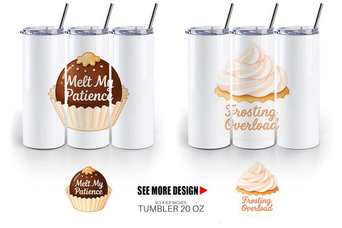 Tumbler Quotes Watercolor Christmas Dessert Drama Sublimation artnoy 